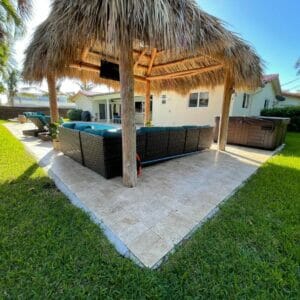 Tiki Hut Installation