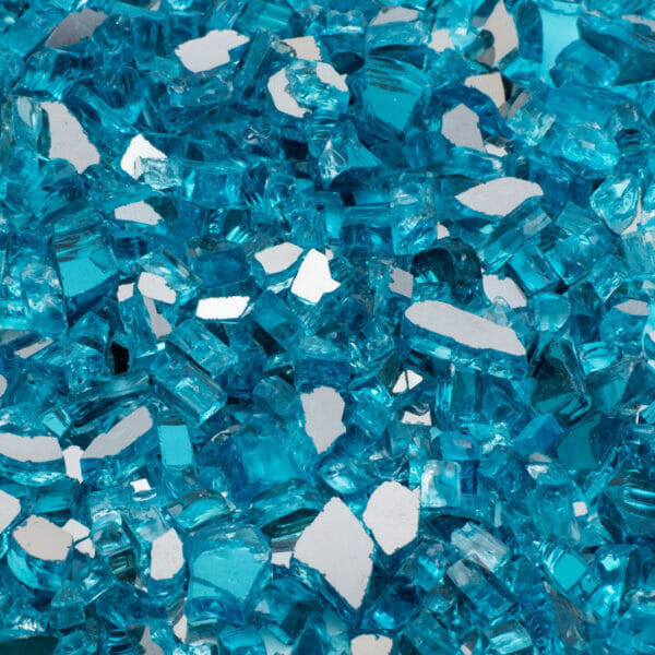 Caribbean Blue	Reflective Landscape Glass -½” - Image 2
