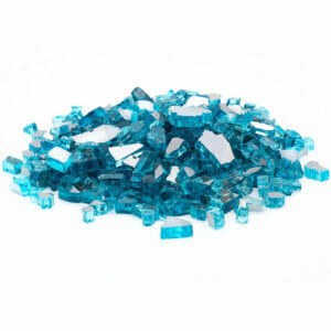 Caribbean Blue	Reflective Landscape Glass -½”