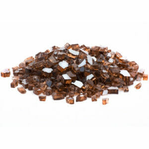 Copper Reflective Landscape Glass -½”