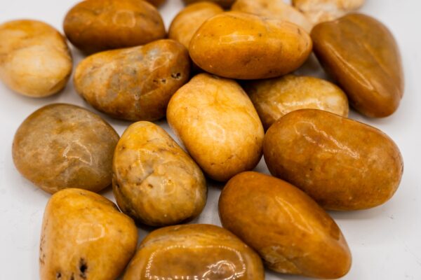 Tan Super Polished River Pebbles 1-2” - Image 2