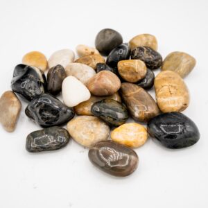 Mixed Super Polished River Pebbles 1-2”