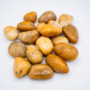 Tan Super Polished River Pebbles 1-2”