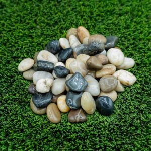 Mixed Super Polished Beach Pebbles .75-1.25”